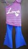 Kids Costumes to Hire - Love Hippy Top & Pants - GIRL